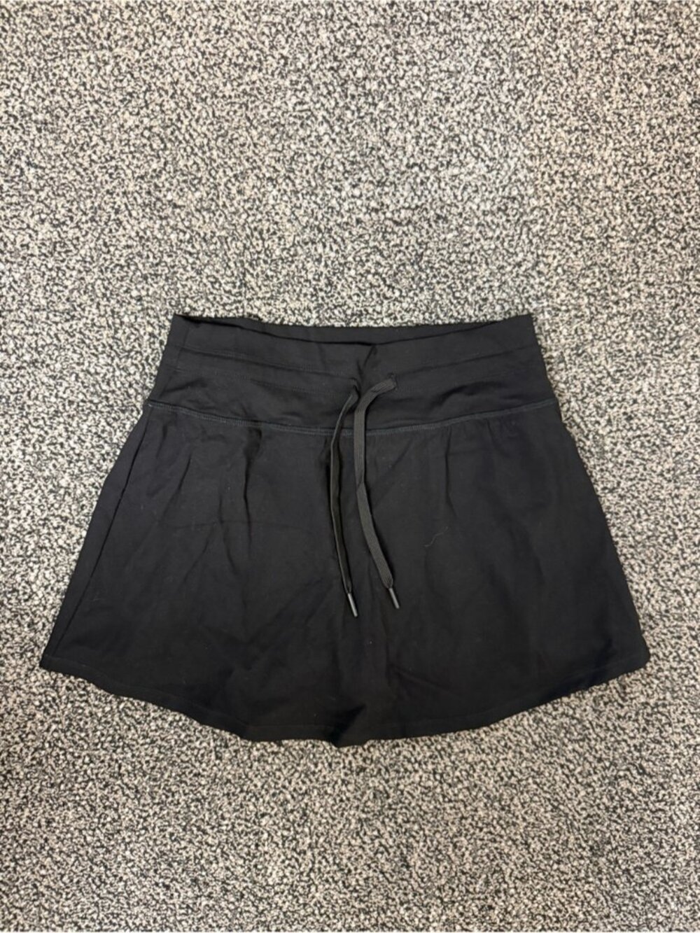 Avalanche Black Athletic Skort with Drawstring Waist
